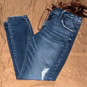 KanCan Dark Blue Distressed Skinny Jeans